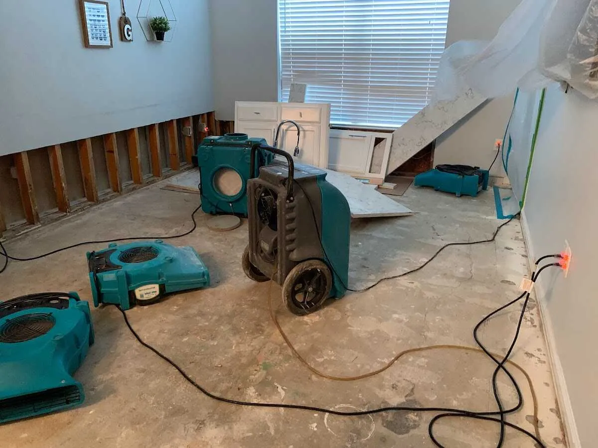 Dehumidifier in flood-cut room for Water Extraction & Removal in Brownville
